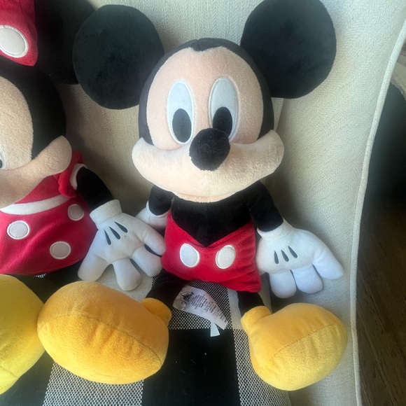 Disney Mickey and Minnie Mouse Stuffed Animals - Red, Black, Yellow - Picture 3 of 7